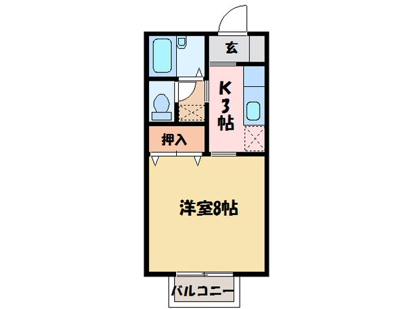 アベニューハタダⅢの物件間取画像